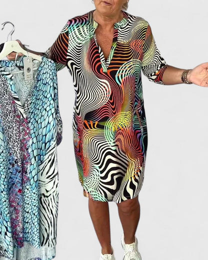 Carol | Sophisticated V-neck Dress