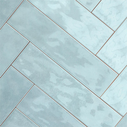 Cerámica  Muro - Brick Soho Sky Brillo  7,5 x 30