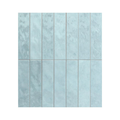 Cerámica  Muro - Brick Soho Sky Brillo  7,5 x 30