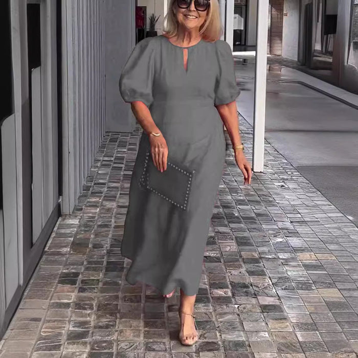 Clara - Elegant Puff-Sleeve Dress