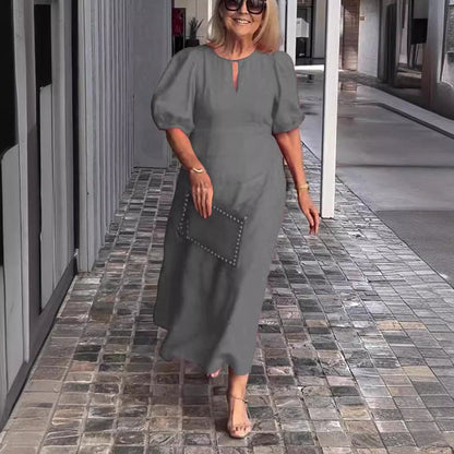 Clara - Elegant Puff-Sleeve Dress