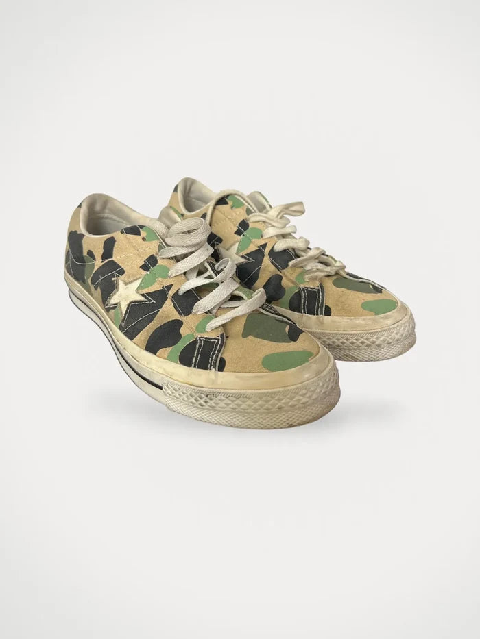 Converse One Star Ox Archive Print Remixed Shoes-sneakers