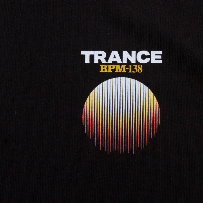 Crest BPM Trance Back Print - Tshirt - Black