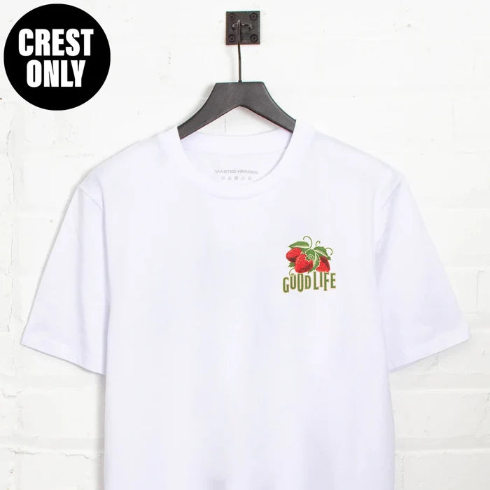 Crest Strawberry Good Life - Tshirt - White