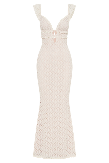 Ezra Lace Maxi Dress - Ivory
