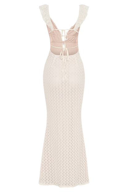 Ezra Lace Maxi Dress - Ivory