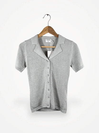 Filippa K Cotton Linen Knit-linnetopp NWT