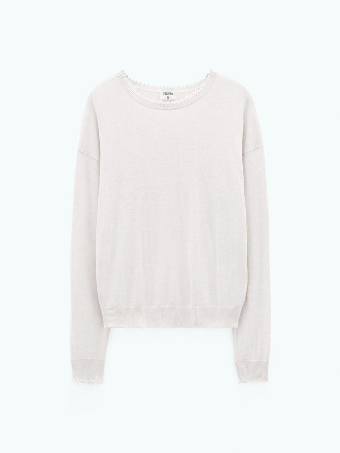 Filippa K Frayed R-Neck Top-ulltopp NWT
