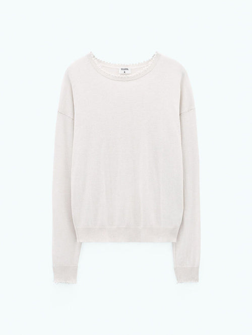 Filippa K Frayed R-Neck Top-ulltopp NWT