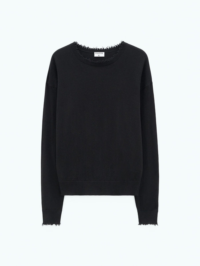 Filippa K Frayed R-Neck Top-ulltopp NWT