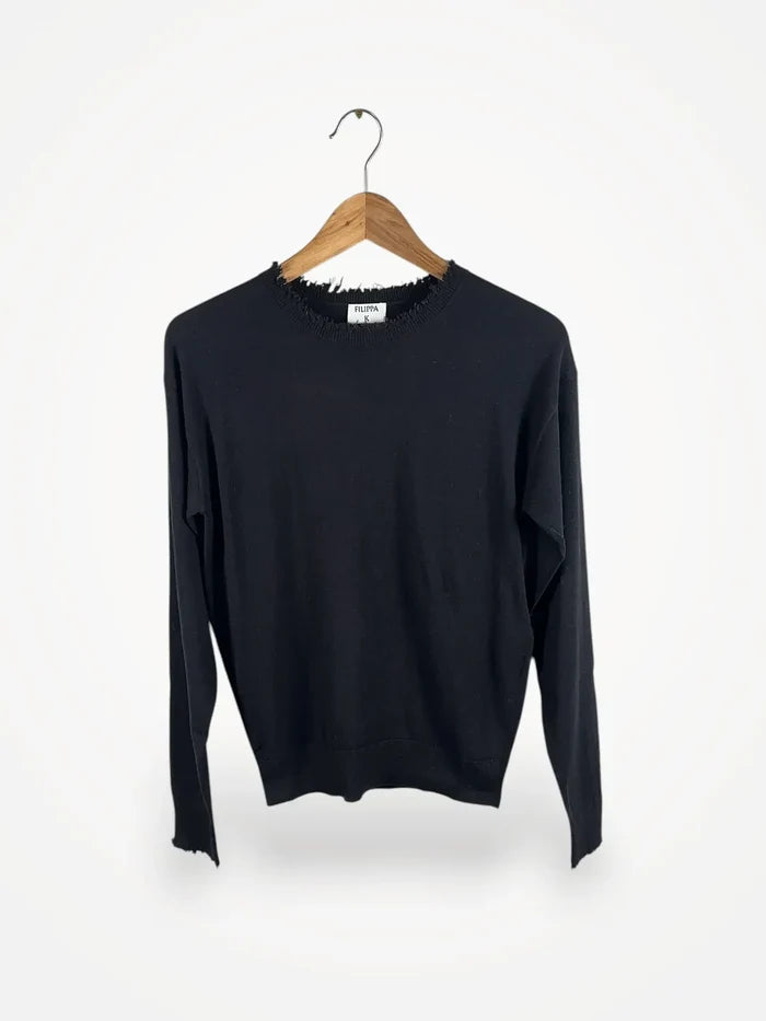 Filippa K Frayed R-Neck Top-ulltopp NWT