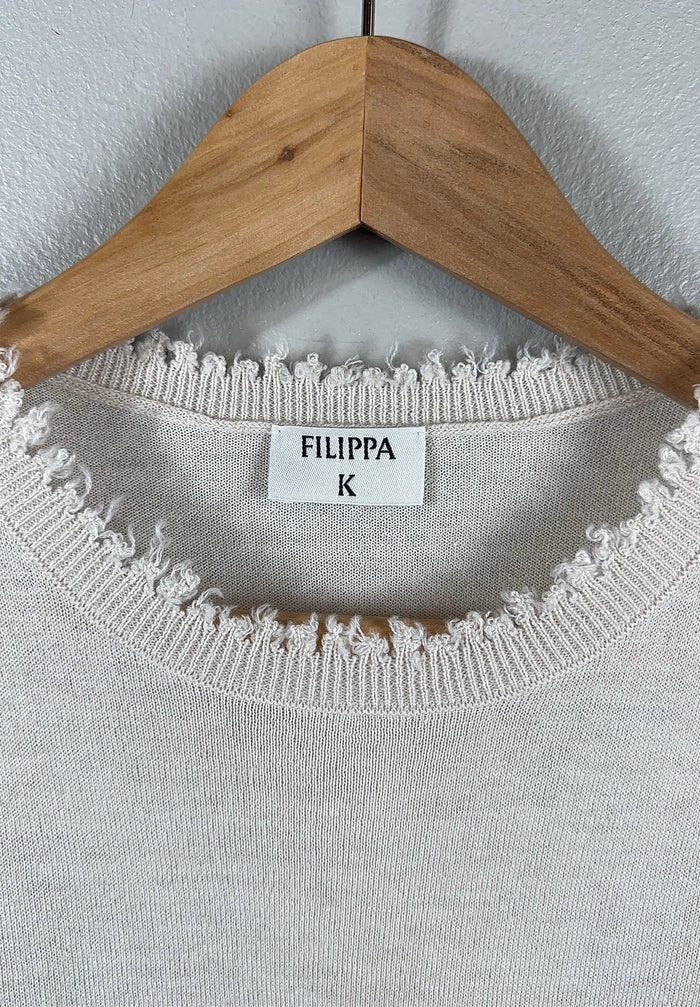 Filippa K Frayed R-Neck Top-ulltopp NWT