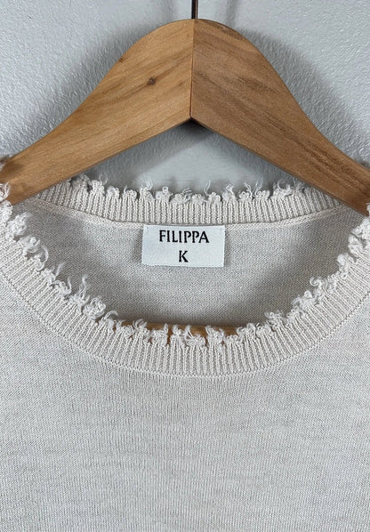 Filippa K Frayed R-Neck Top-ulltopp NWT