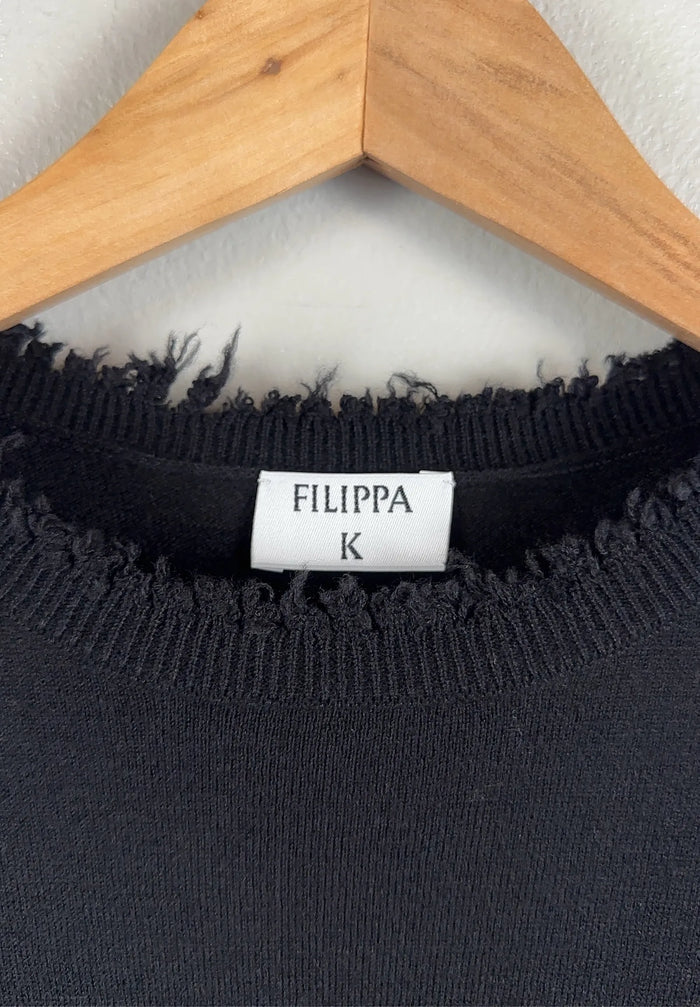 Filippa K Frayed R-Neck Top-ulltopp NWT