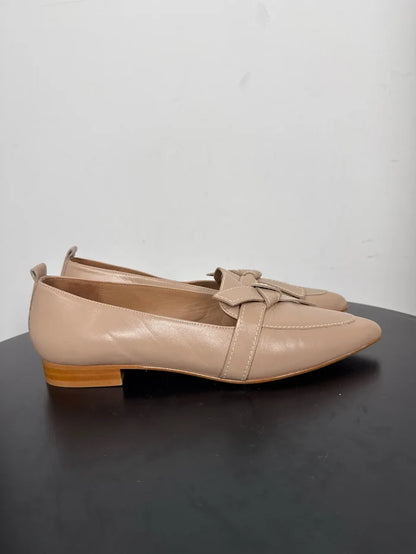 Flattered Ally Leather Sand-skinnballerinaskor