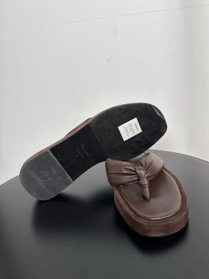 Flattered Blair Brown Leather/suede-skinnsandaler