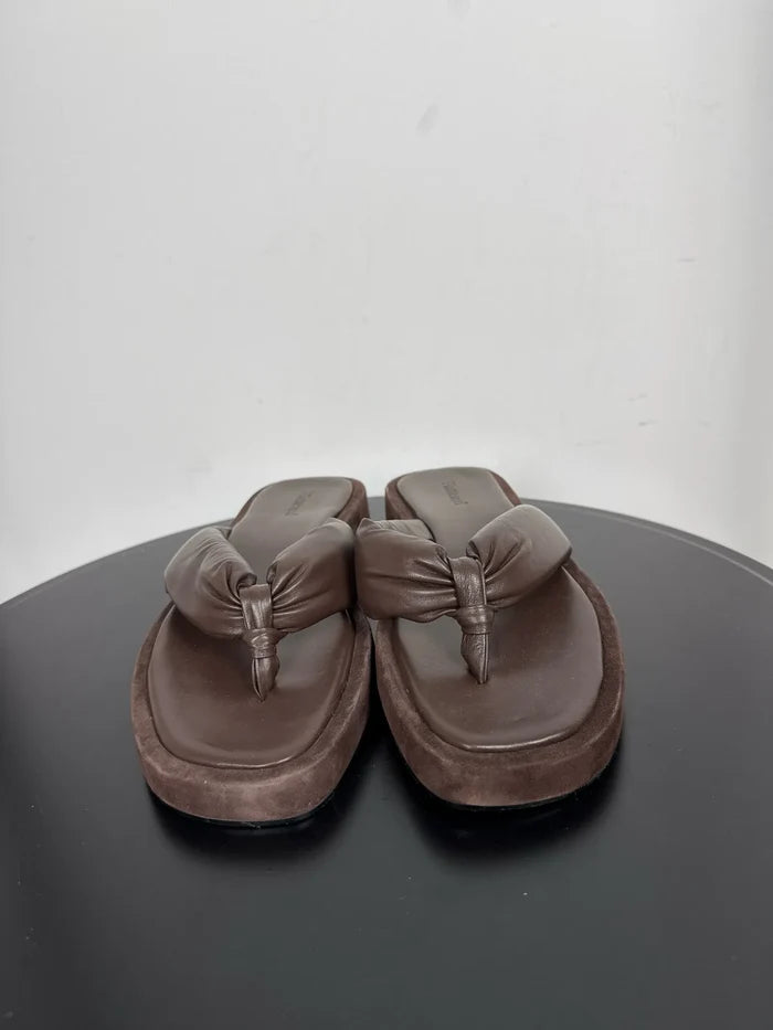 Flattered Blair Brown Leather/suede-skinnsandaler