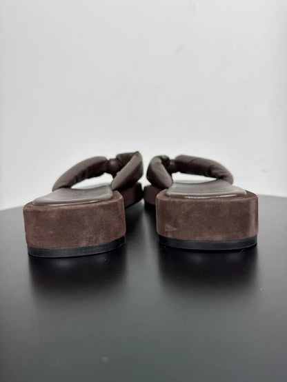 Flattered Blair Brown Leather/suede-skinnsandaler