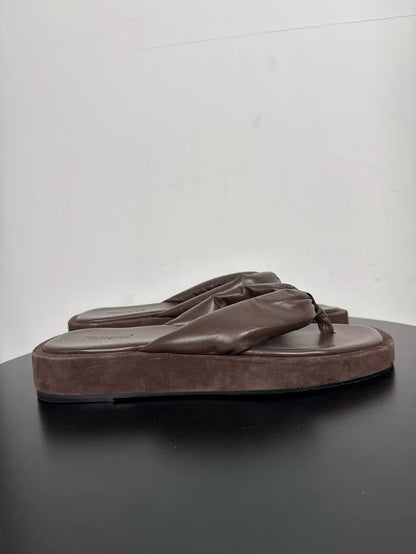 Flattered Blair Brown Leather/suede-skinnsandaler