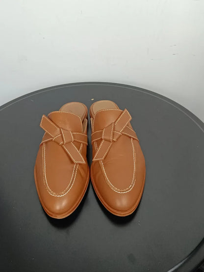 Flattered Daisy Leather Brown-skinnsandaler NWOT