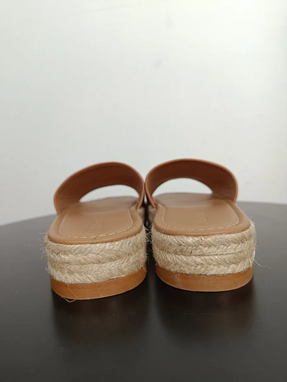 Flattered Ellen Cognac Leather-skinnsandaler NWOT
