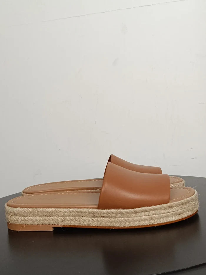 Flattered Ellen Cognac Leather-skinnsandaler NWOT