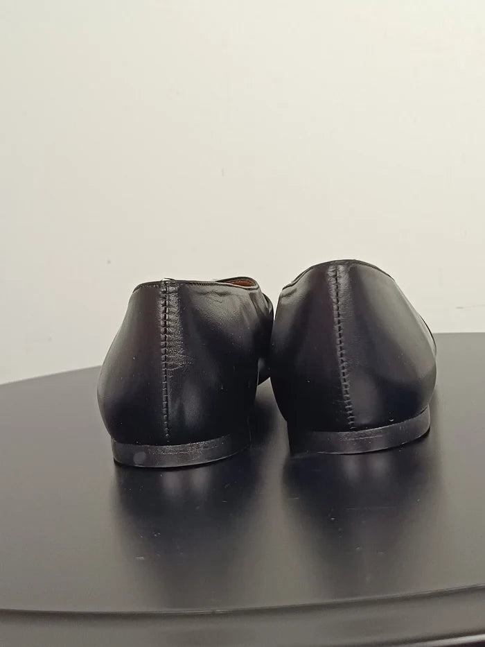 Flattered Florence Black-skinnballerinaskor NWOT