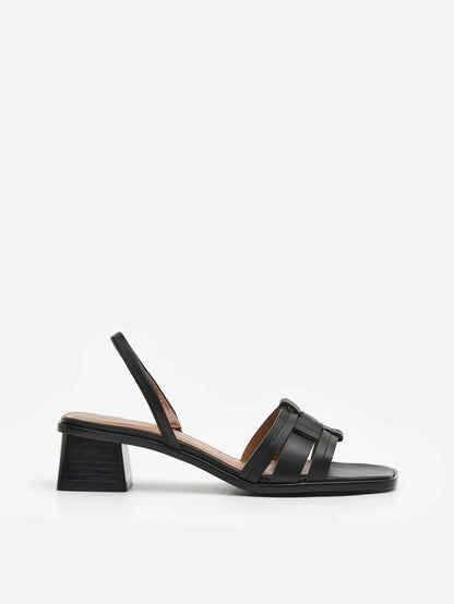 Flattered Freja Leather Black-skinnklackar