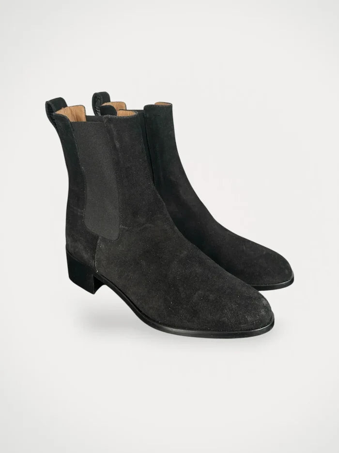 Flattered Lucile Suede Black-boots