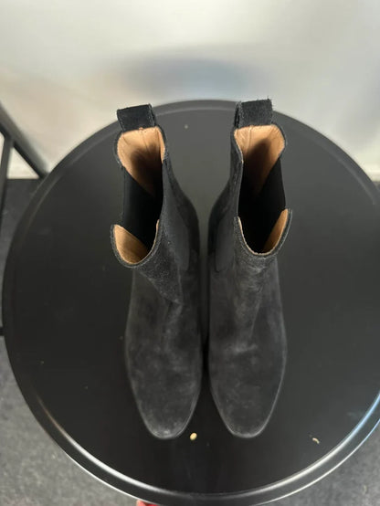 Flattered Lucile Suede Black-boots