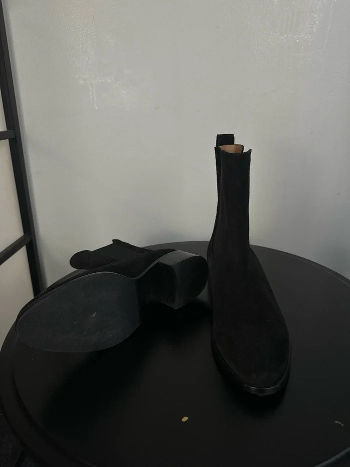 Flattered Lucile Suede Black-boots