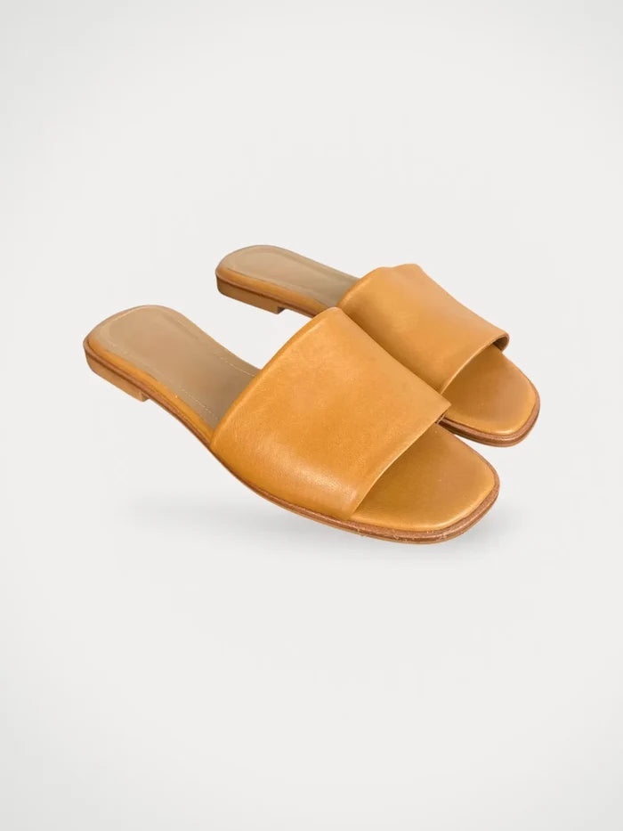 Flattered Mouna Leather Cognac-skinnsandaler