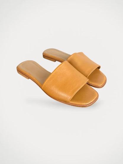 Flattered Mouna Leather Cognac-skinnsandaler