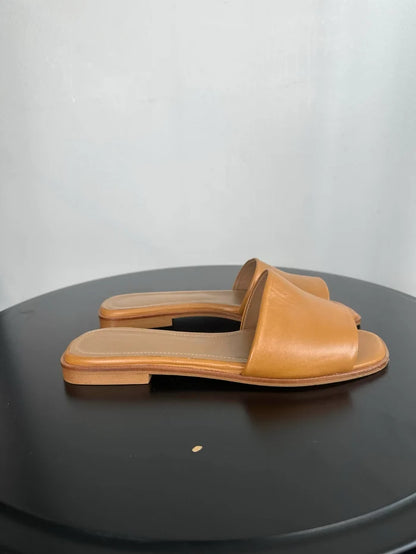 Flattered Mouna Leather Cognac-skinnsandaler