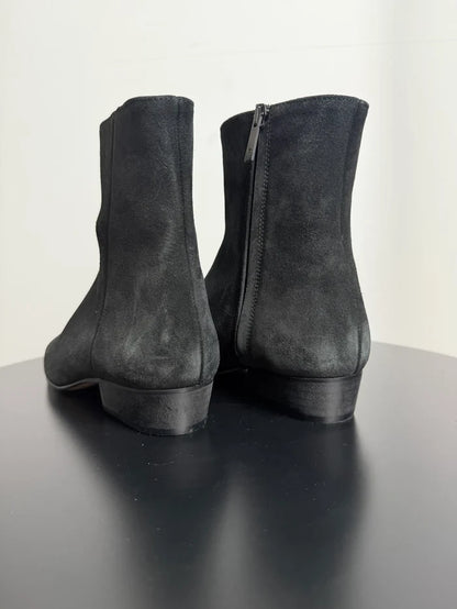 Flattered Rami Black Suede-boots