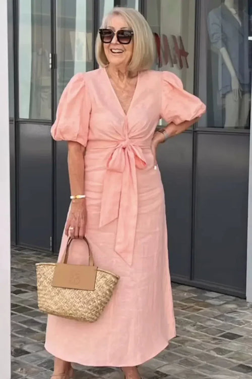 Holly - Elegant V-Neck Dress