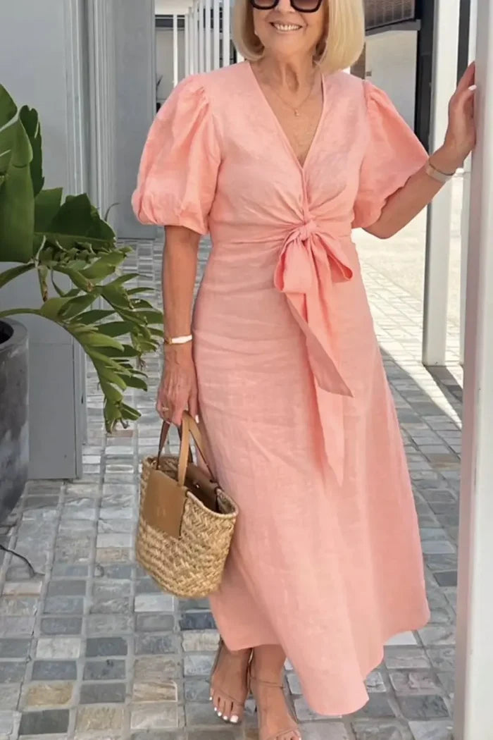 Holly - Elegant V-Neck Dress