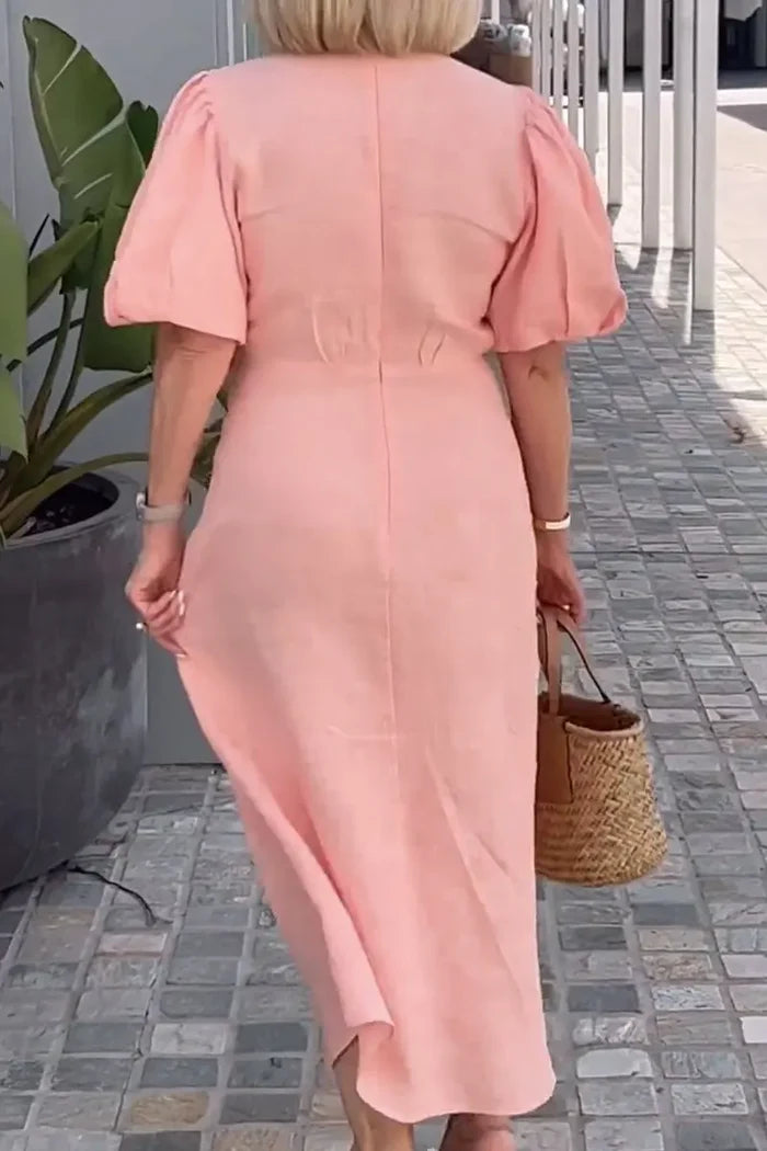 Holly - Elegant V-Neck Dress