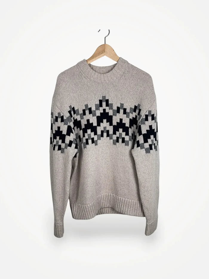 J.Lindeberg Faris Fair Isle Knit-ulltröja