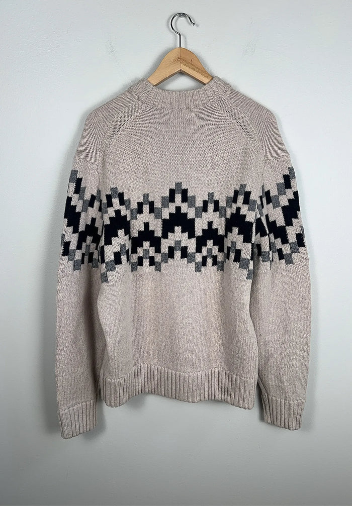 J.Lindeberg Faris Fair Isle Knit-ulltröja