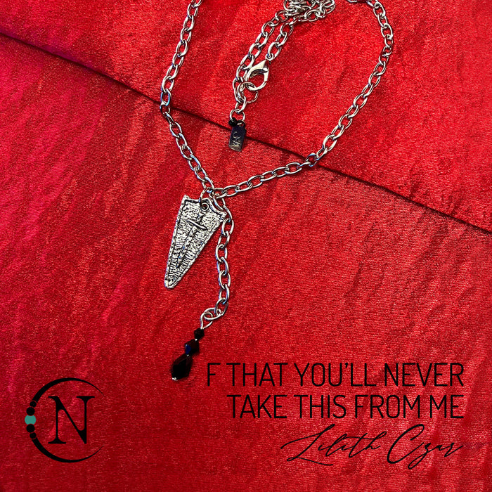 Lasso Necklace ~ Fuck That You'll Never Take This From Me by Lilith Czar ~ Limited Edition