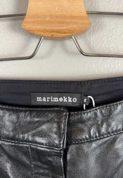 Marimekko Jenna Leather-skinnbyxor NWT