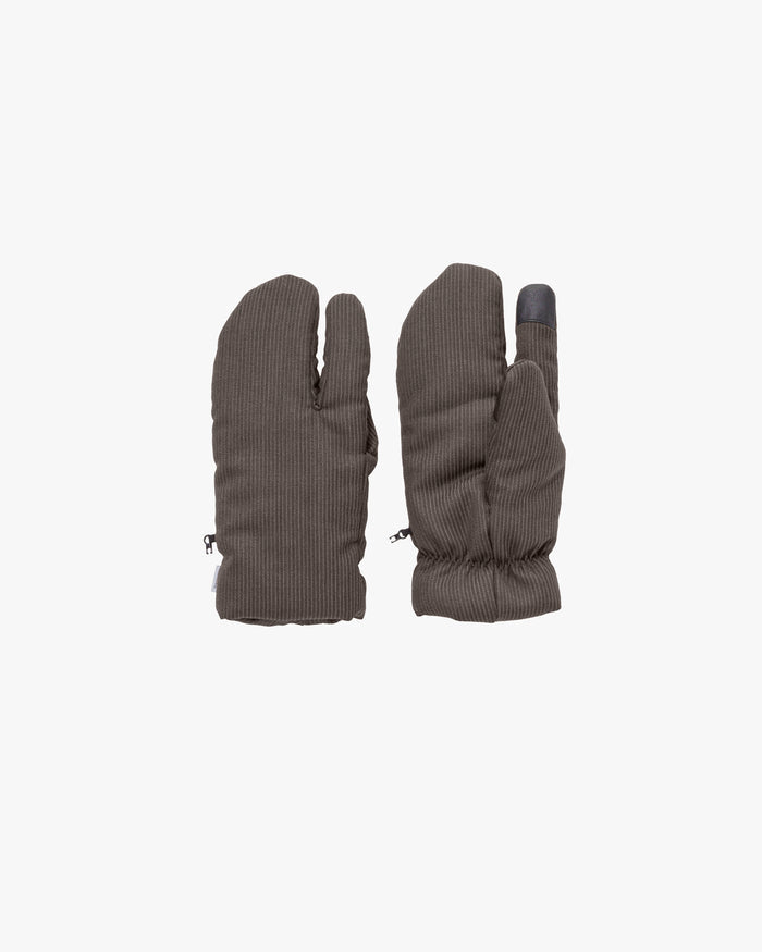 Melange Pique 3-Finger Gloves