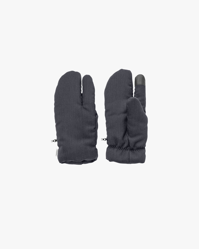 Melange Pique 3-Finger Gloves
