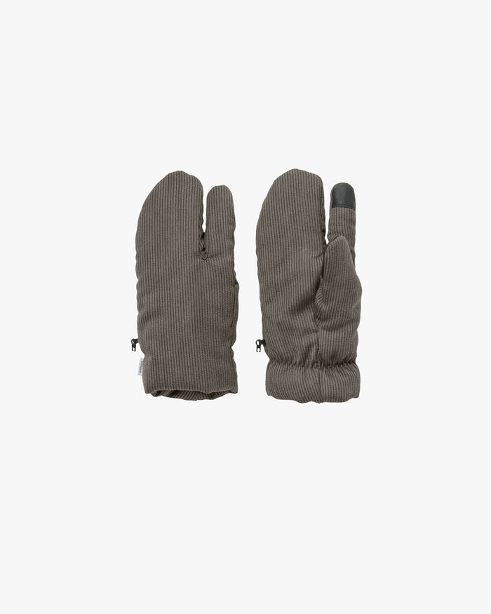Melange Pique 3-Finger Gloves