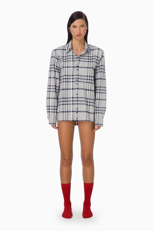 Mi Magic Love Ease Boyfriend Shirt-skjorta NWT