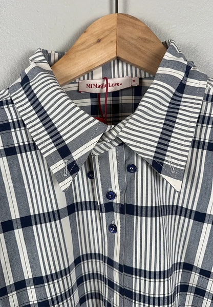 Mi Magic Love Ease Boyfriend Shirt-skjorta NWT