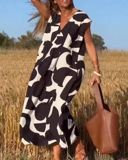 Olivia - Relaxed Abstract Dress