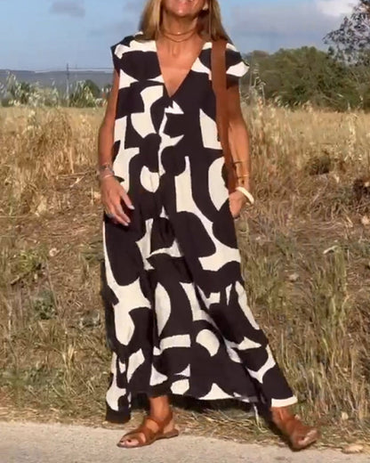 Olivia - Relaxed Abstract Dress