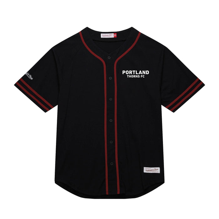 PORTLAND THORNS FC MEN'S COTTON BUTTON FRONT SHIRT
